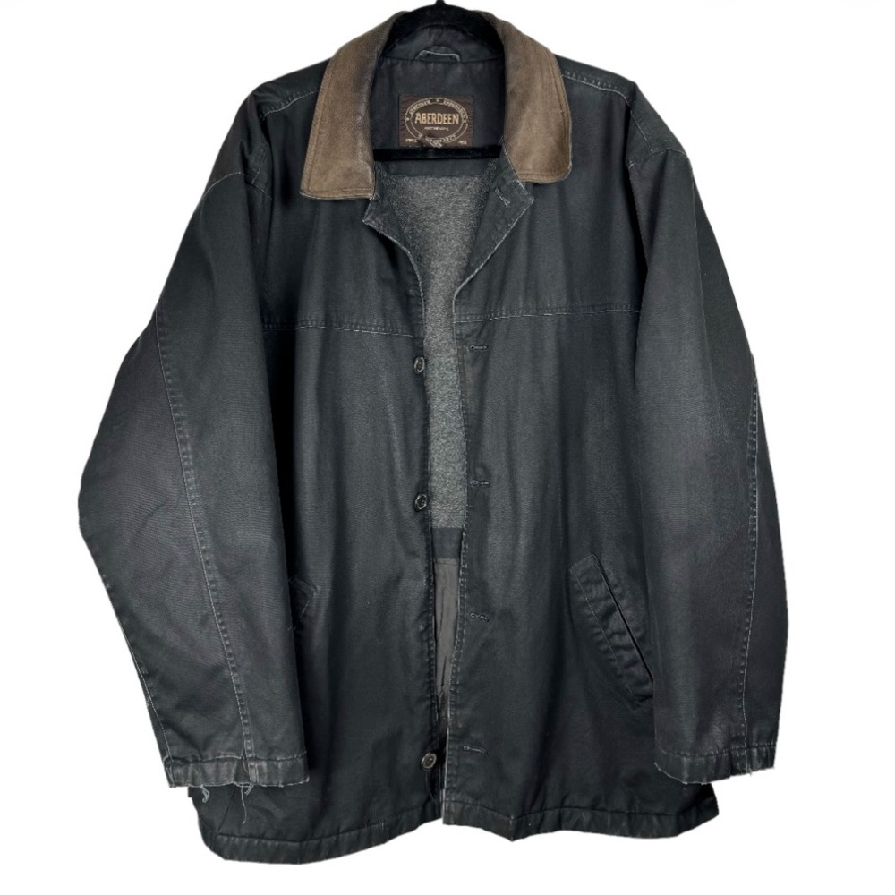 Aberdeen Mens Barn Chore Field Jacket Coat Sz XL Distressed Heavy Lined
